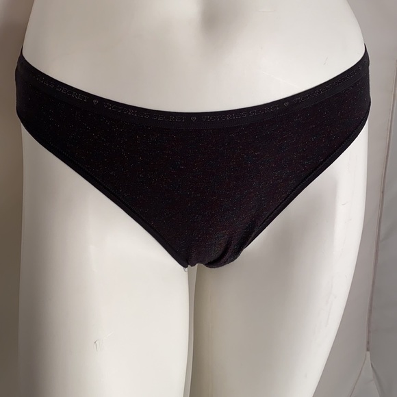 Victoria’s Secret iridescent black bikini panty L - Picture 1 of 11